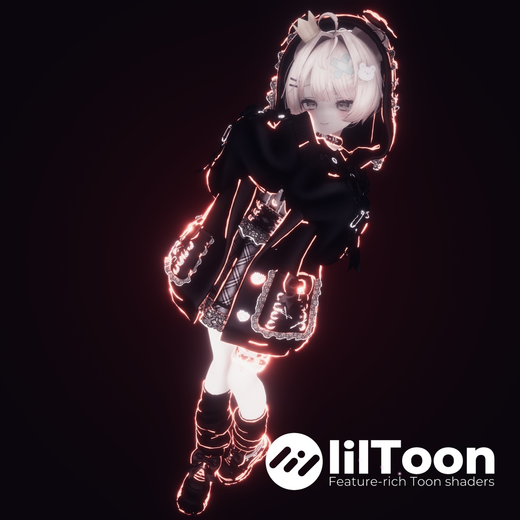 Soft Glow Outline【lilToon拡張 / VRChat発光アウトライン / AudioLink連動】 image