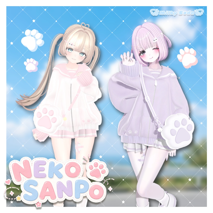 ~7/26 SALE🔥【4Avatars】 🐾Neko Sanpo🐾 image