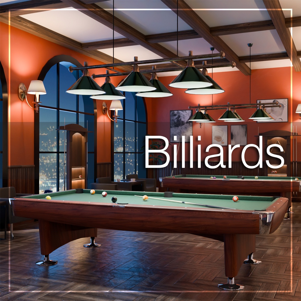 Billiards [VRChat] [Unity] [VRChat向けワールド] image
