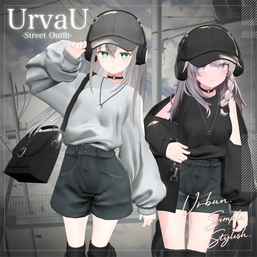 UrvaU -StreetOutfit-【12アバター対応・VRChat向け衣装】 image