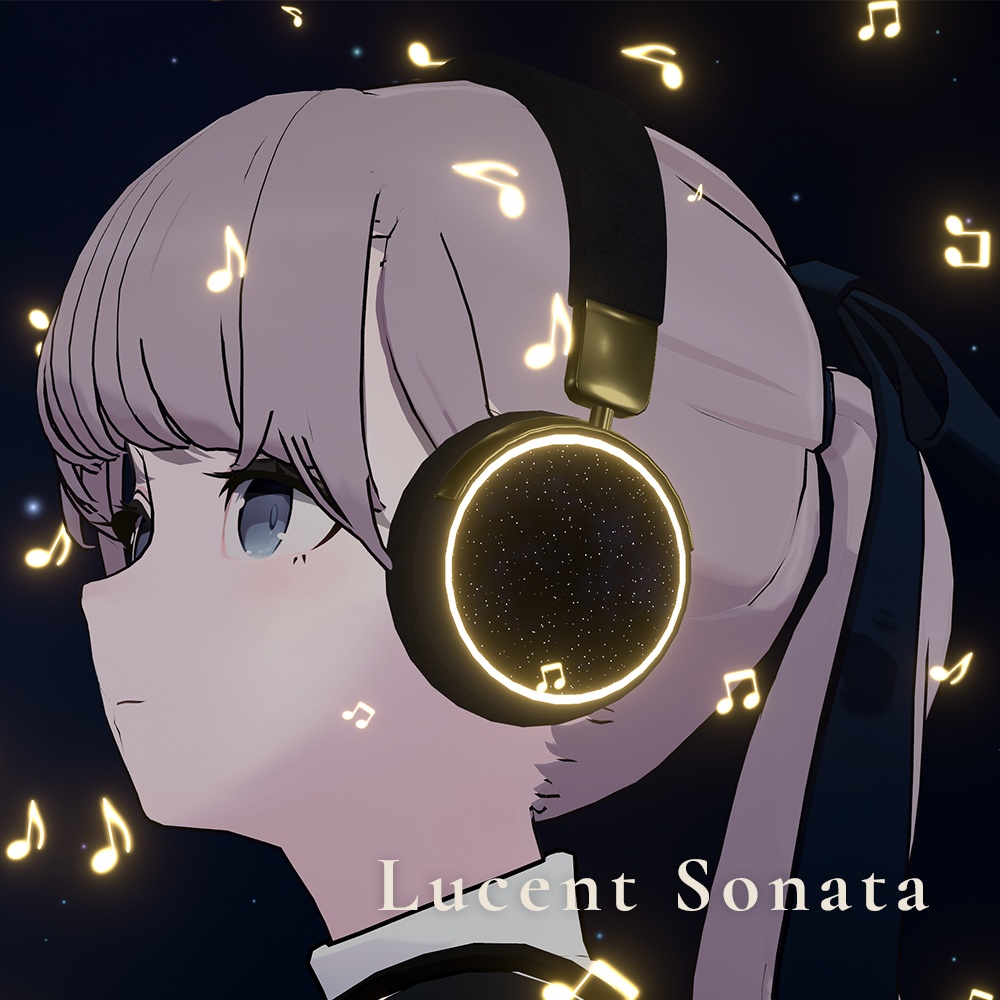 【4種パーティクル×AudioLink連動】ヘッドホン『Lucent Sonata』 image