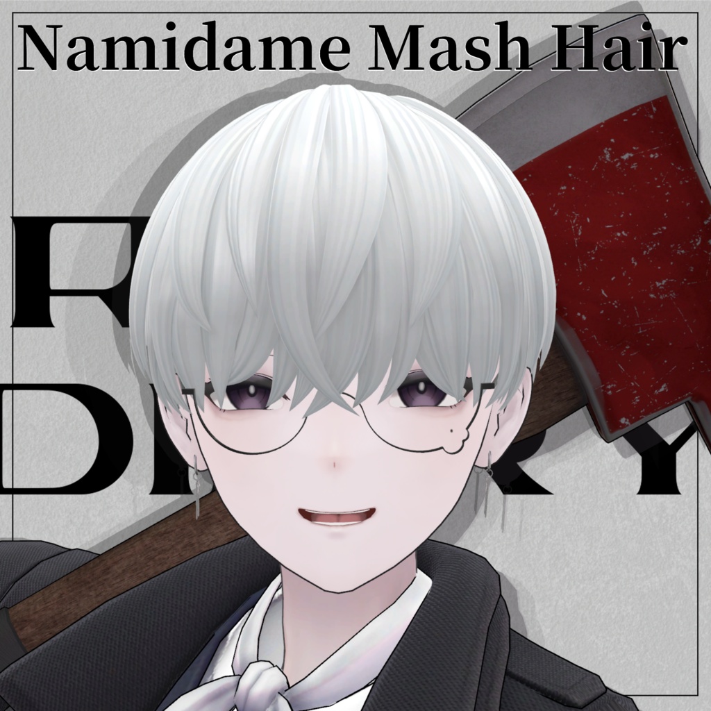 【8アバター対応】Namidame Mash Hair image
