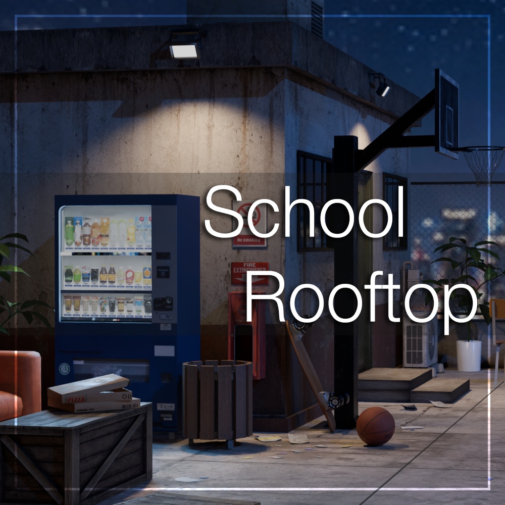 School Rooftop [VRChat] [Unity] [VRChat向けワールド] image