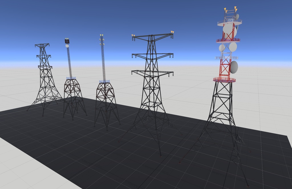 VRChat ワールド ギミック 鉄塔 image