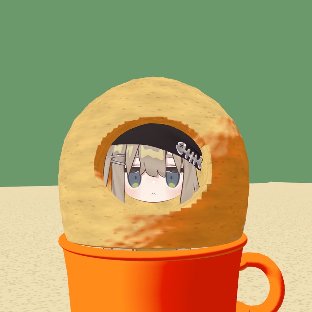【キプフェル専用】ギミック付きマグカップケーキ着ぐるみ衣装 モコモコ image