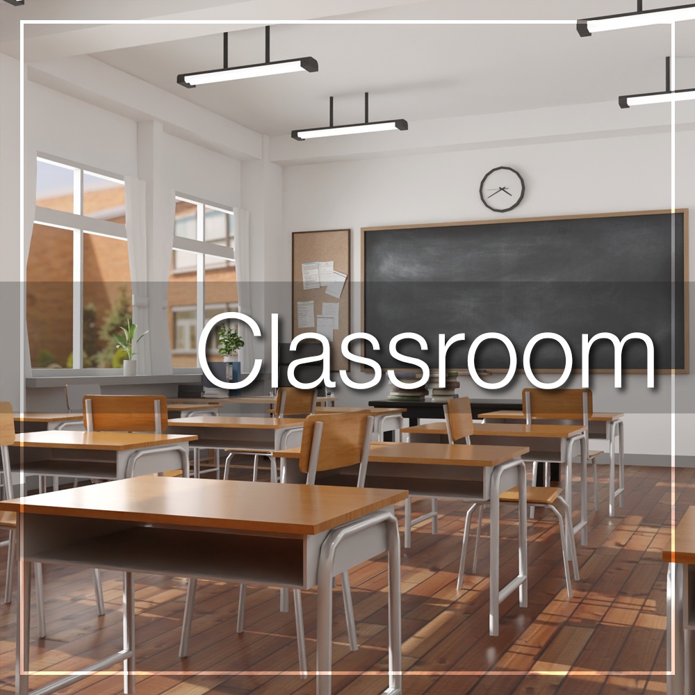 Classroom [VRChat] [Unity] [VRChat向けワールド] image